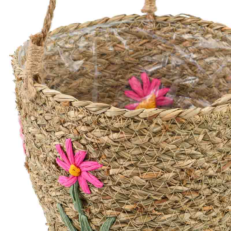 Panier à suspendre petites fleurs