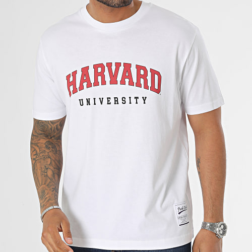 Tee Shirt Oversize Large Harvard Blanc