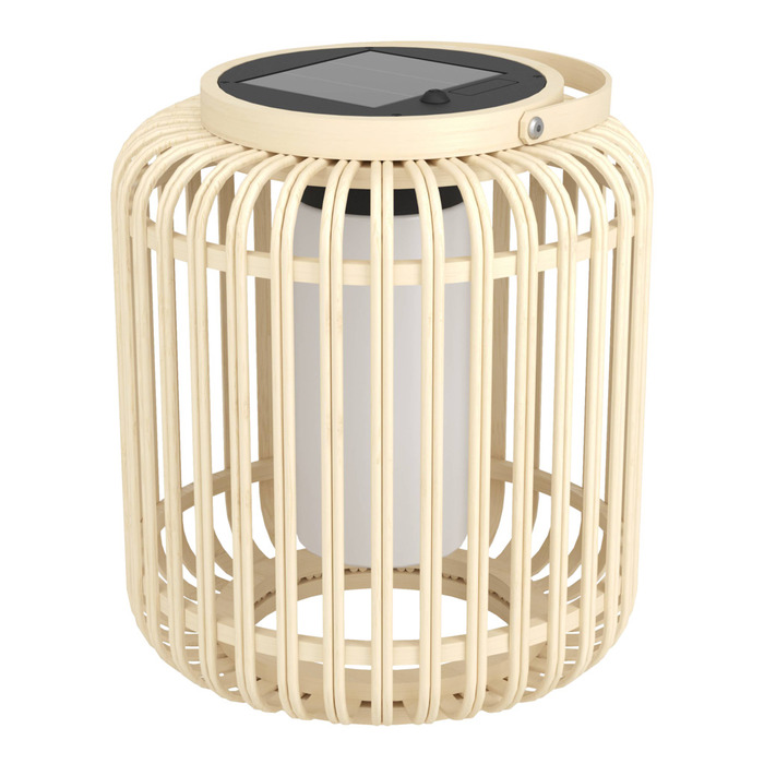 Eglo Marliano solcellelanterne tremmer natur/hvid