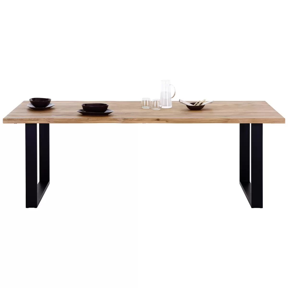Esstisch James Wood 220 schwarz,Eiche