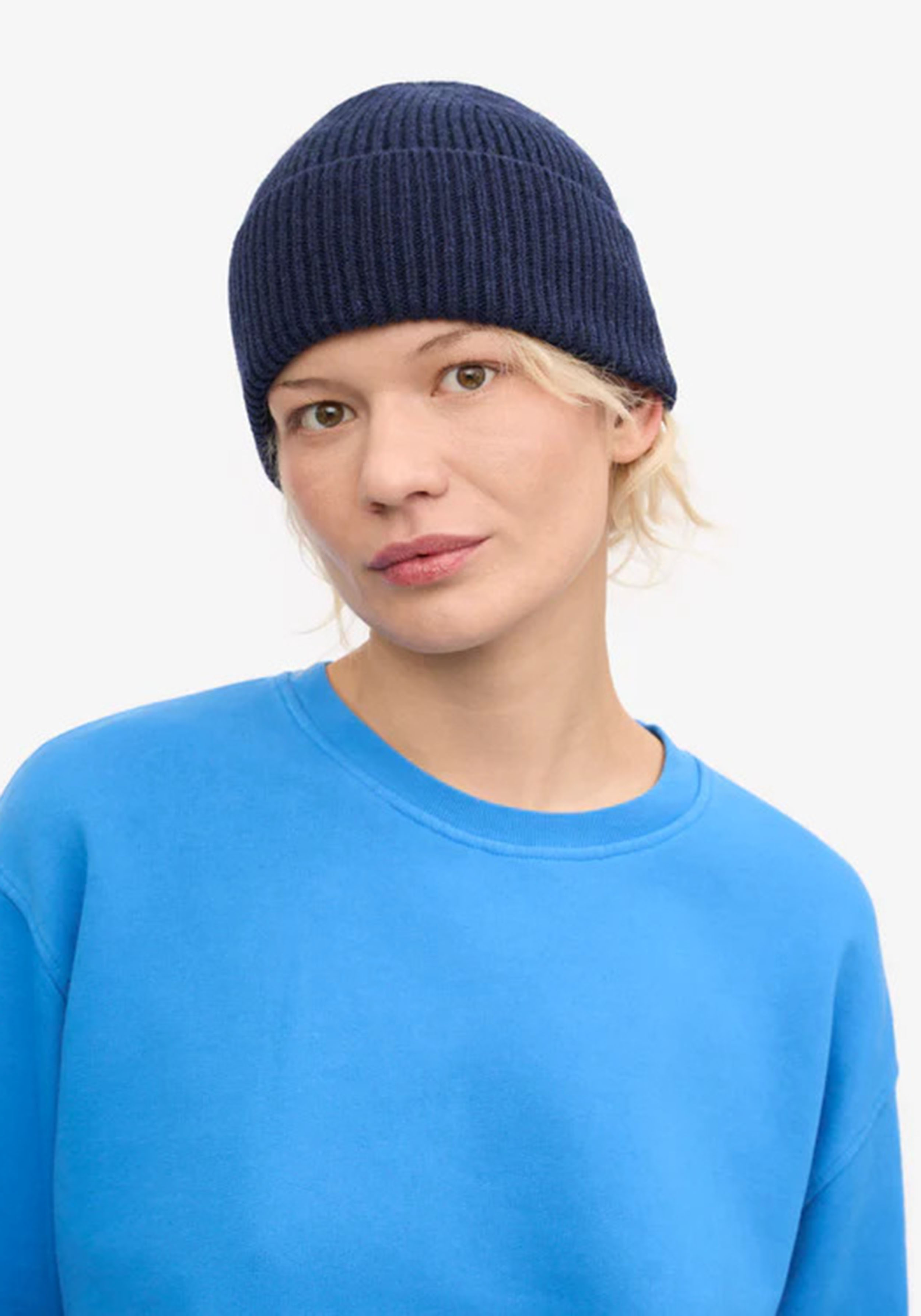 Colorful Standard Beanie Marine Blue