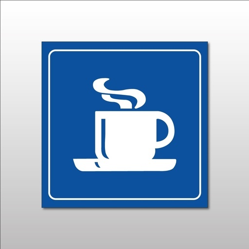 Panneau d'information - Cafétéria Tasse Chaude - Gravoply