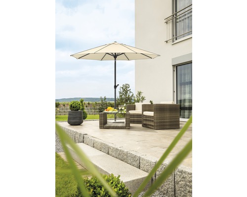 Schneider Adria parasol Ø 350 cm naturel