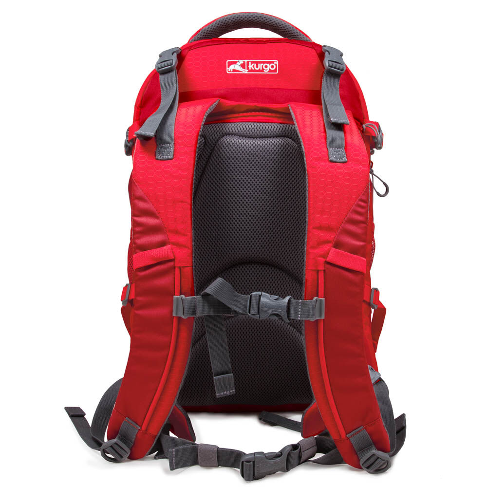 Kurgo G-train Hondenrugzak - Reistas - rood - 53x23x1 cm
