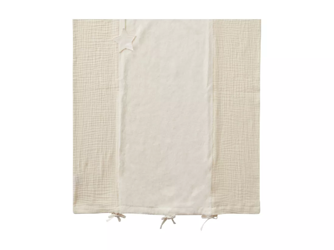 Housse pour matelas à langer bébé 100 % coton Mix and Match - Mousse de lait - 60 x 80 cm