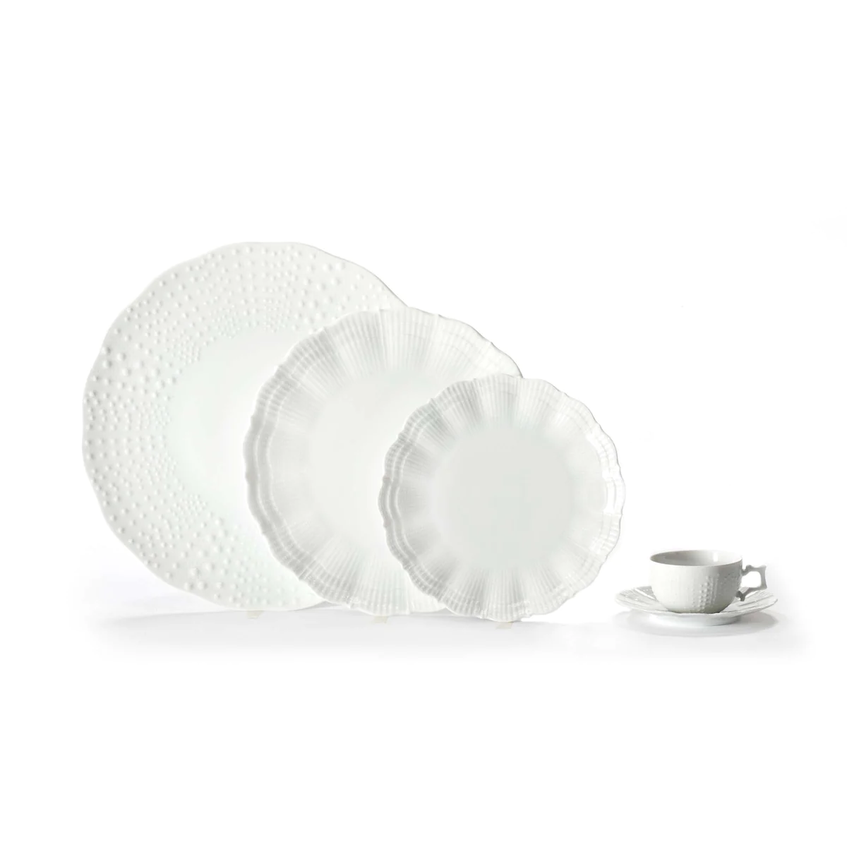 Corail Blanc - Assiette de présentation 31.5 cm (lot de 3) Médard de N