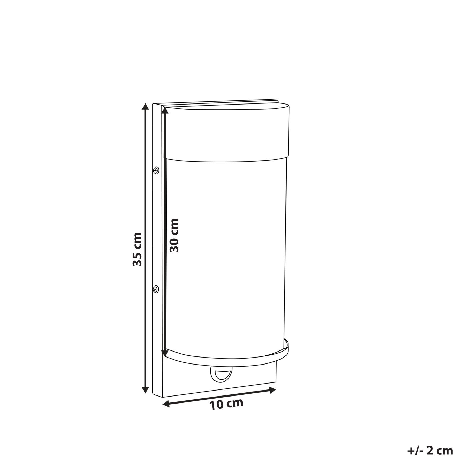 Beliani - PHEPPIE - Wandlamp - Zwart - Ijzer