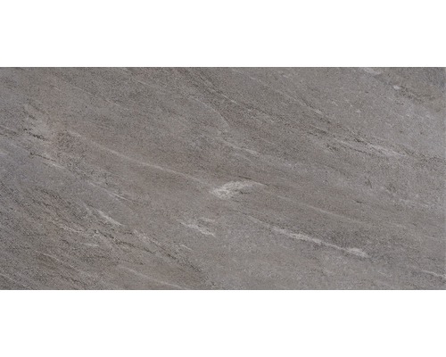 Porseleinen steengoed wand- en vloertegel Arrow antraciet 31 x 62 cm