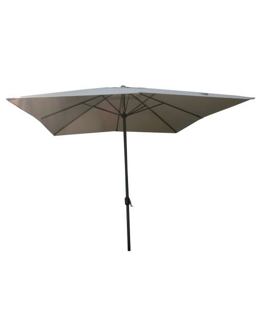 Bestgarden Parasol Aluminium Vierkant - Tuinmeubelen - 3x3 m Taupe