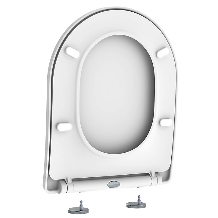 Abattant D-Shape déclipsable blanc mat Ades