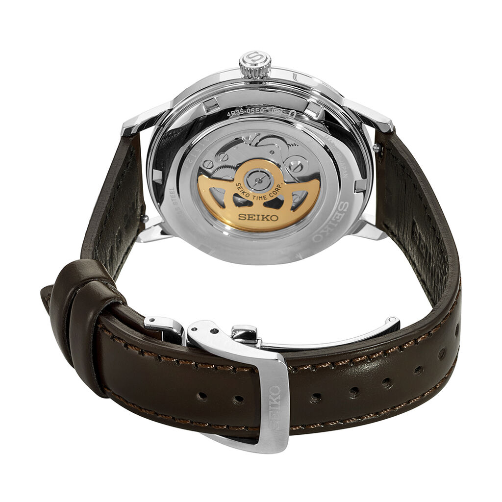 Montre Seiko Presage Marron