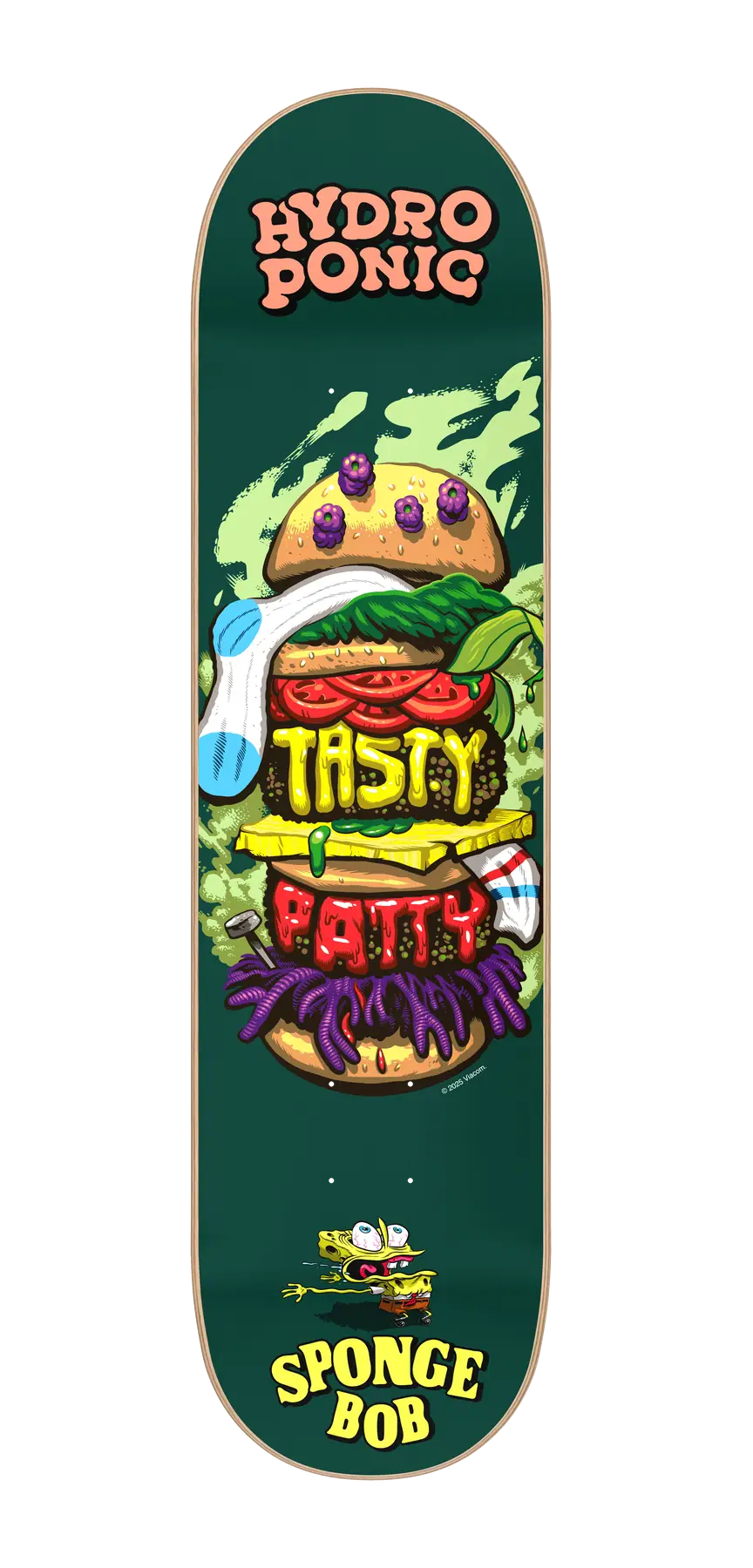 Hydroponic X Spongebob Burger Skateboard Deck | SkatePro