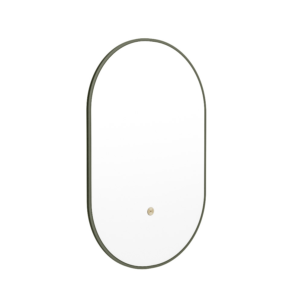 Mondiaz Glow ovale spiegel 45x90cm met verlichting army