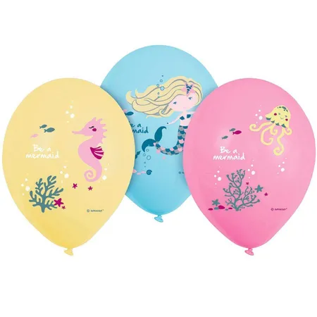 amscan Luftballons Set Be a Mermaid 6-teilig
