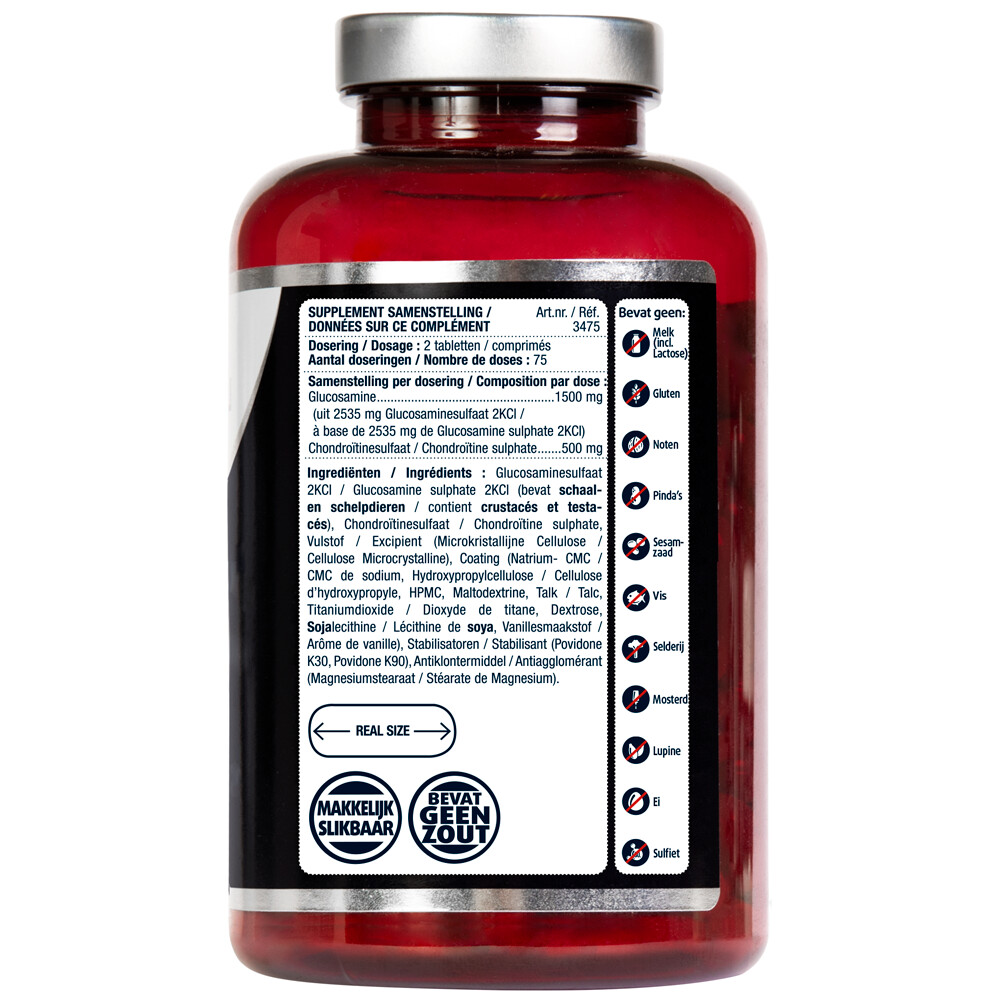 2x Lucovitaal Glucosamine Chondroïtine 1500/500 mg150 tabletten