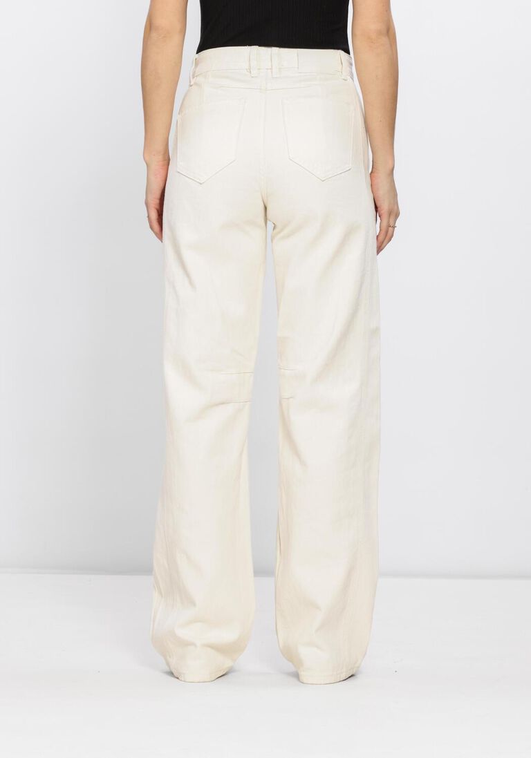 witte haute l'amitié jeans drew barrel panel tall jeans white