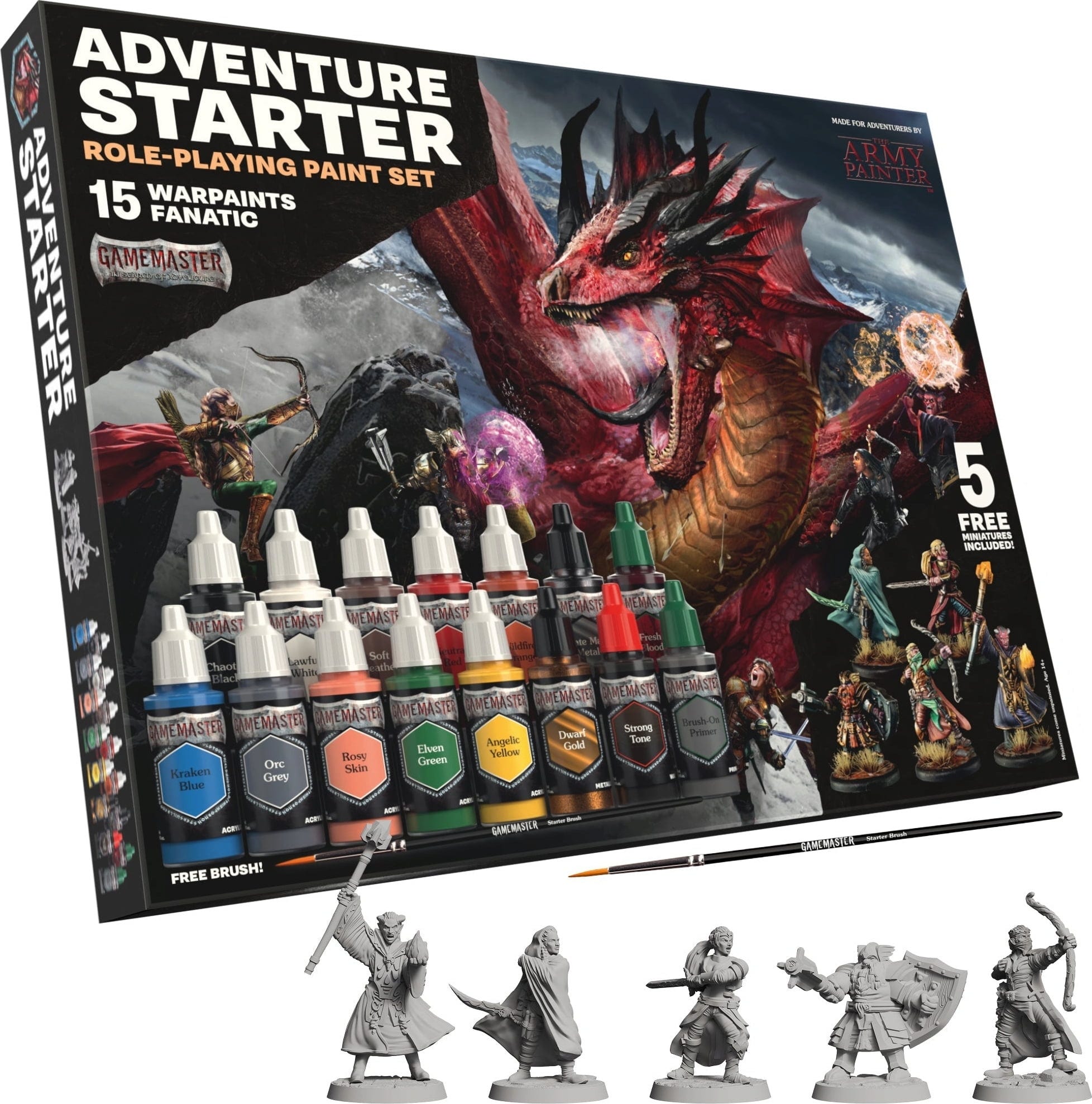 The Army Painter  GameMaster: Adventure Starter Role-Playing Paint Set    Das perfekte Bastelset für den Einstieg in die Miniaturwelt!