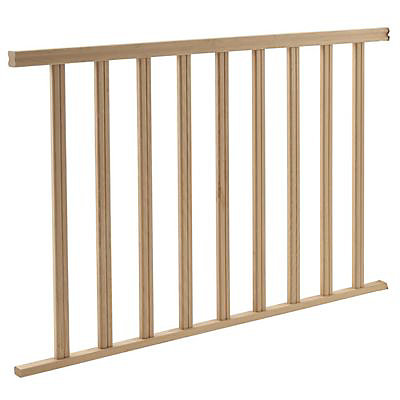 Kit balustrade bois New York à plat Kordo 147,5cm