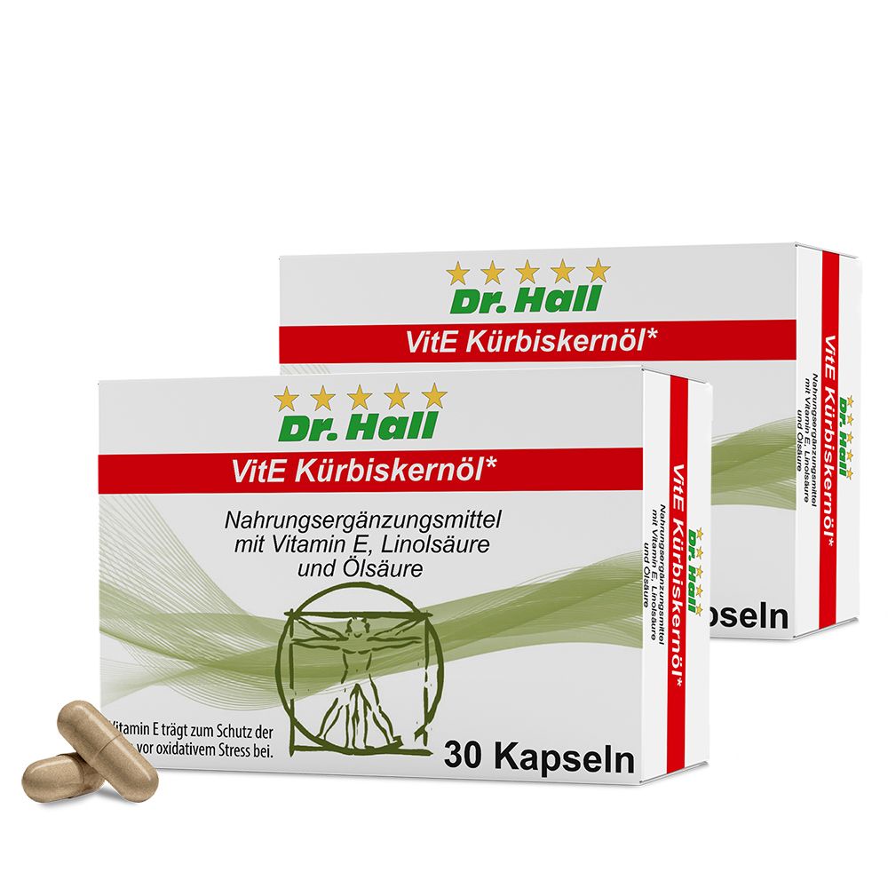 Dr. Hall VitE Kürbiskernöl, 2er Pack