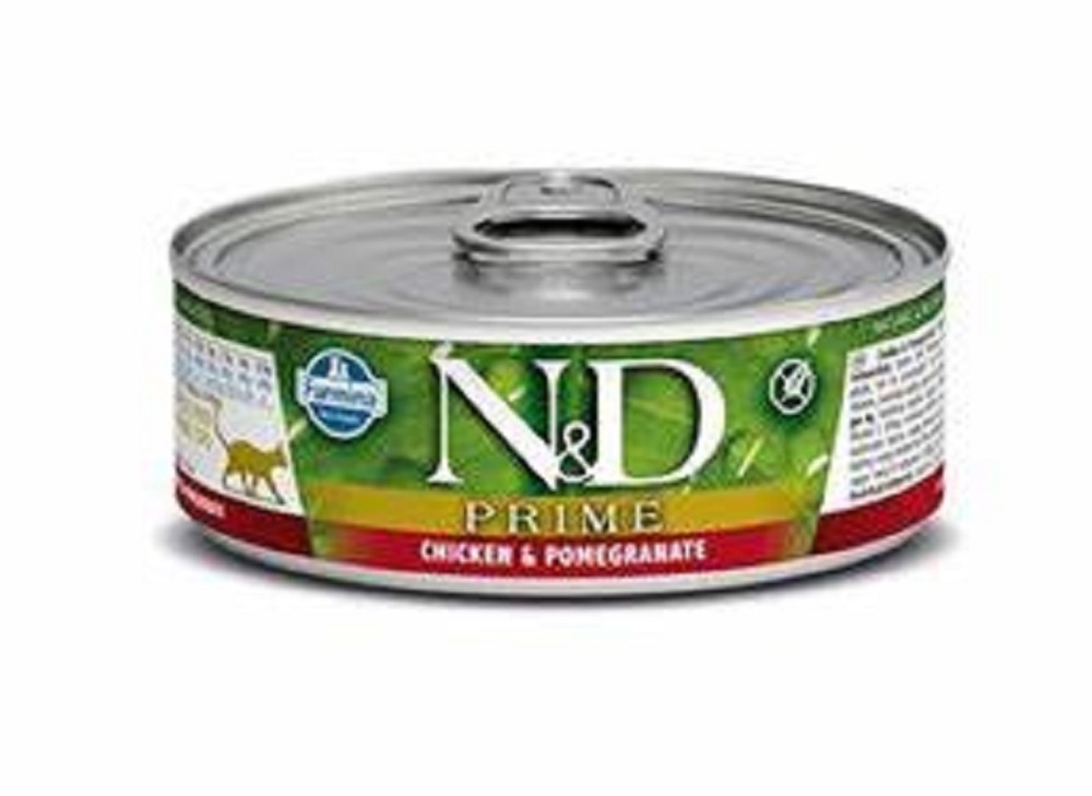 Humides n&d chat prime poulet & grenade 24x70 gr