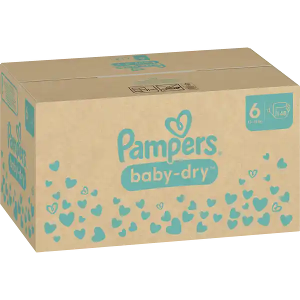 Baby Dry Windeln Gr.6 (13-18kg) Monatsbox