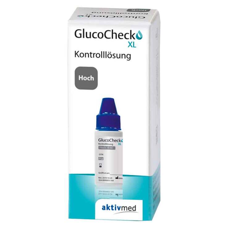 Gluco Check XL Kontroll Lösung hoch, 4 ml
