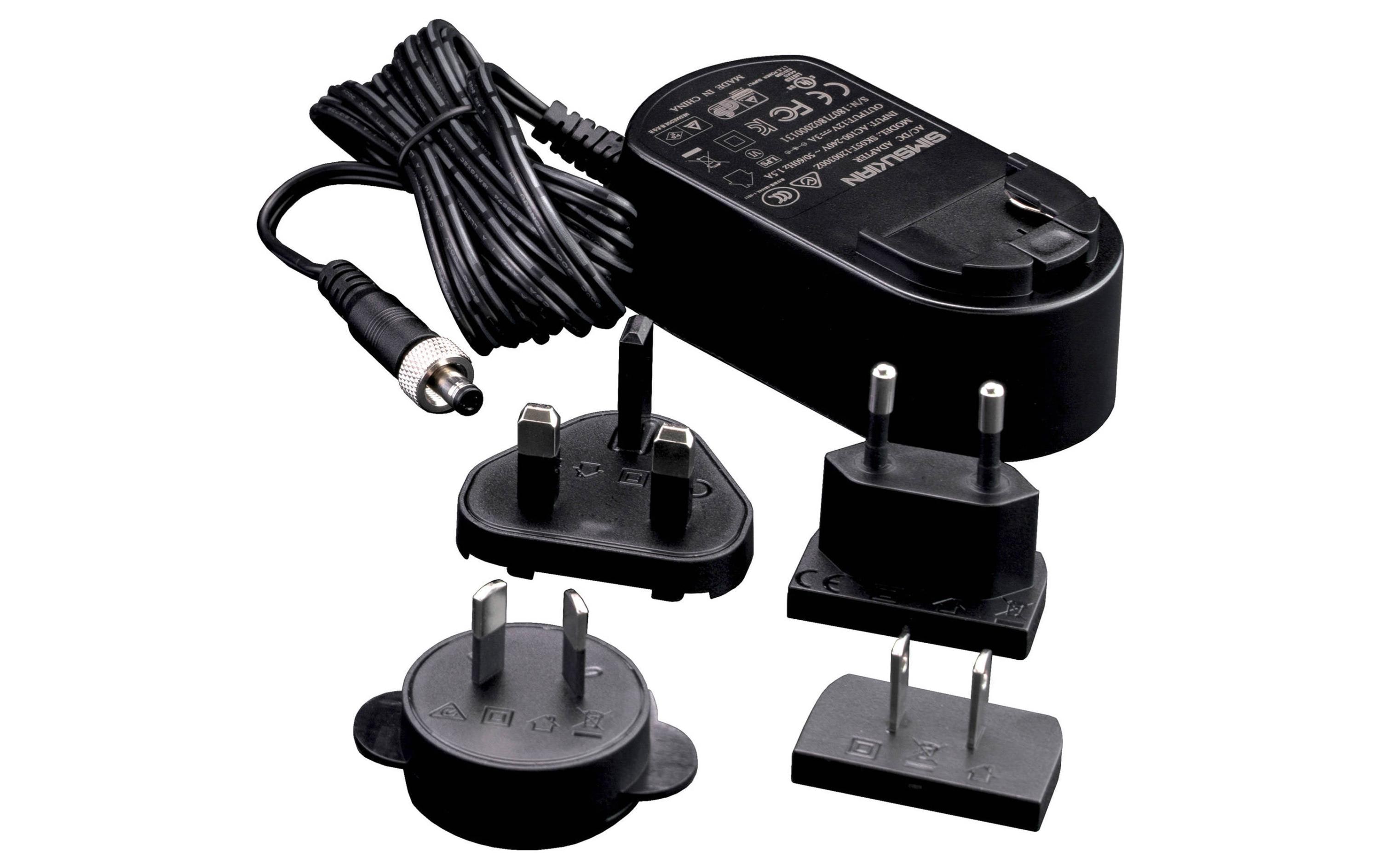 Adapter Locking AC PowerAC-Netzteil mit verschiedenen Netzsteckern