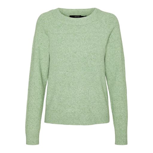 Vero Moda Doffy LS Striktrøje, Forest Shade Melange, XL