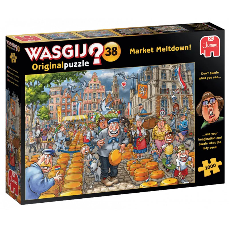 Puzzle 1000 pièces Wasgij - Market Meltdown