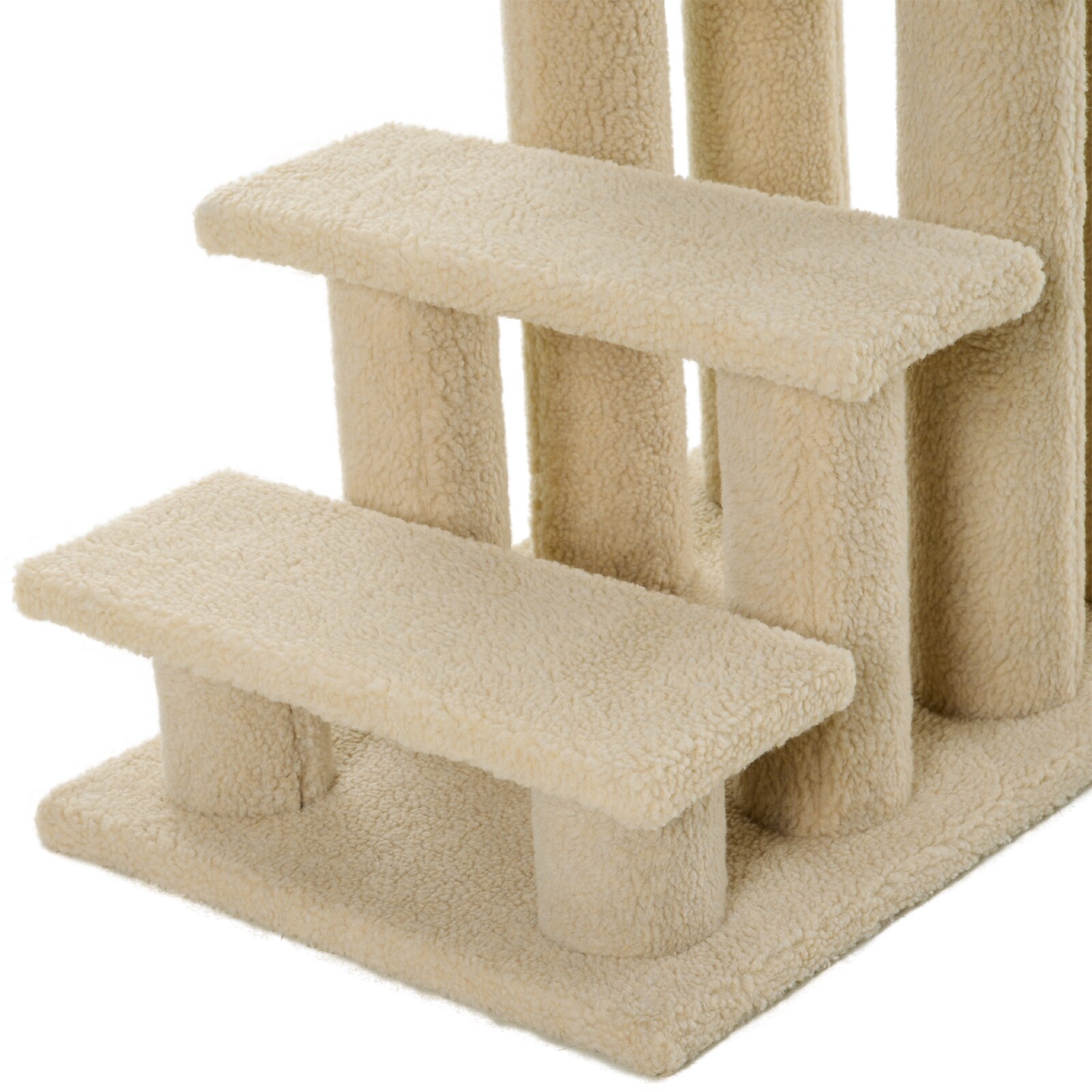 PawHut Katzentreppe mit 4 Stufen 63,5 x 43 x 60 cm