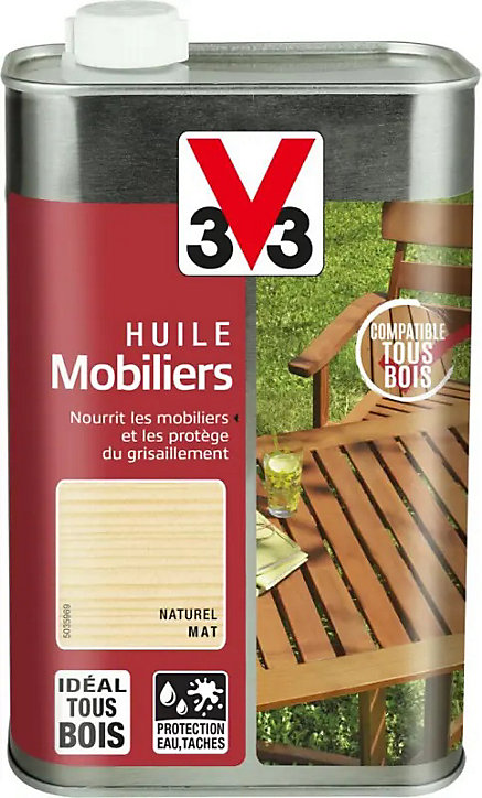 Huile pour mobiliers V33 mat naturel 2L