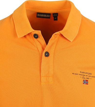 Napapijri Polo Elbas Oranje NP0A4GDLA701 kopen