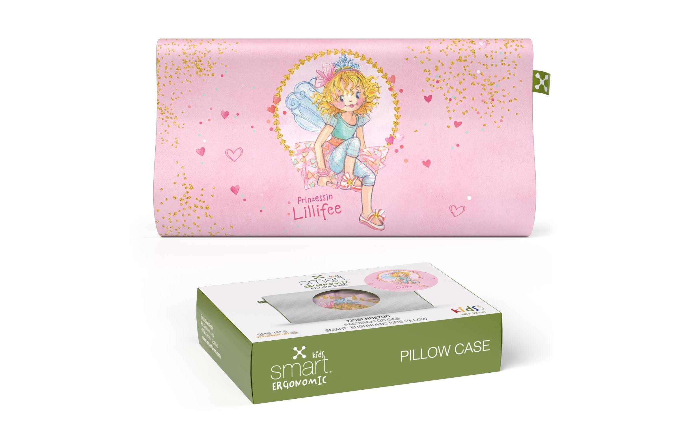 Kinder Kopfkissenbezug Ergonomic Lillifee 50 x 32 cmKissenhülle mit Fee-Motiv