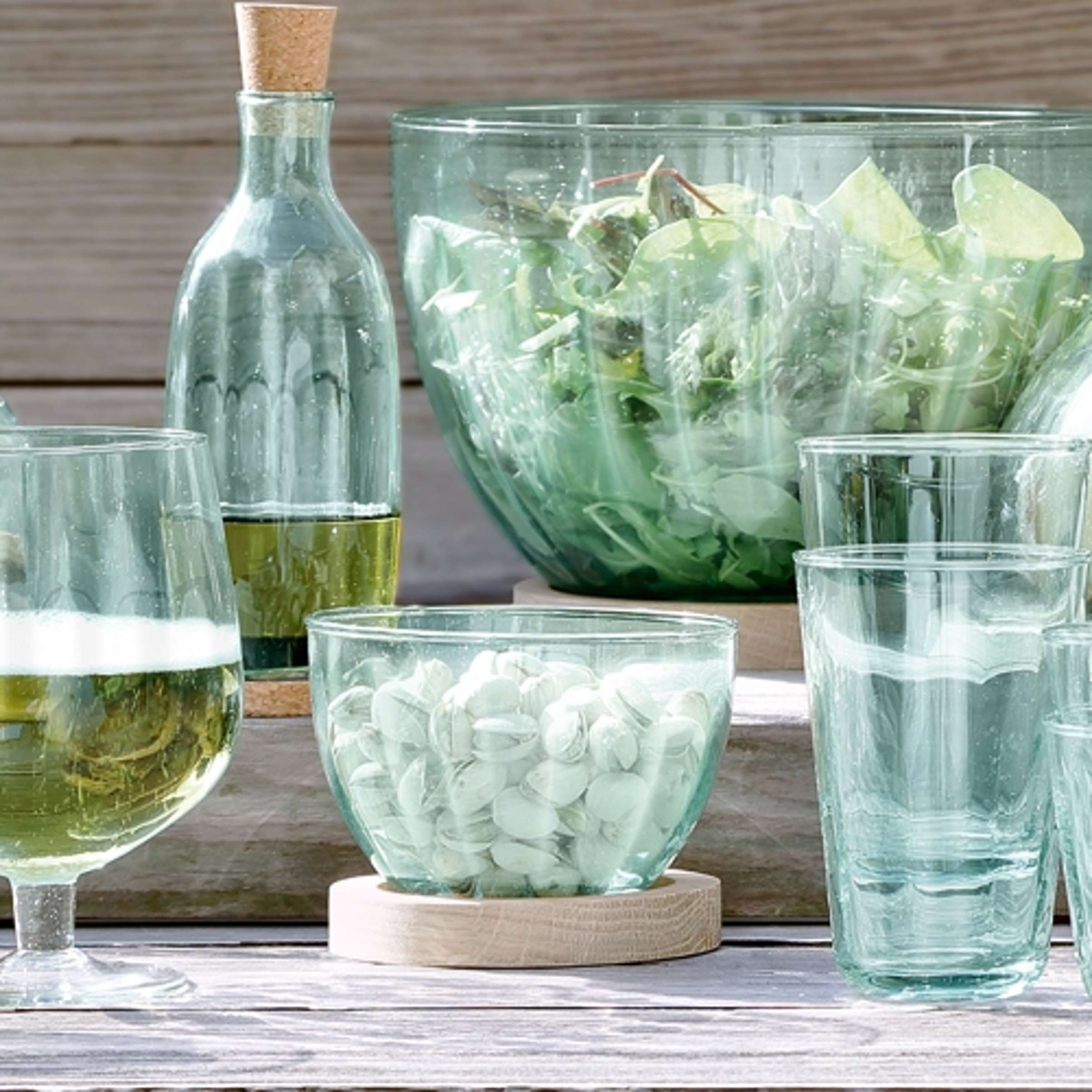 L.S.A. Mia Drinken Recycled Waterglaz