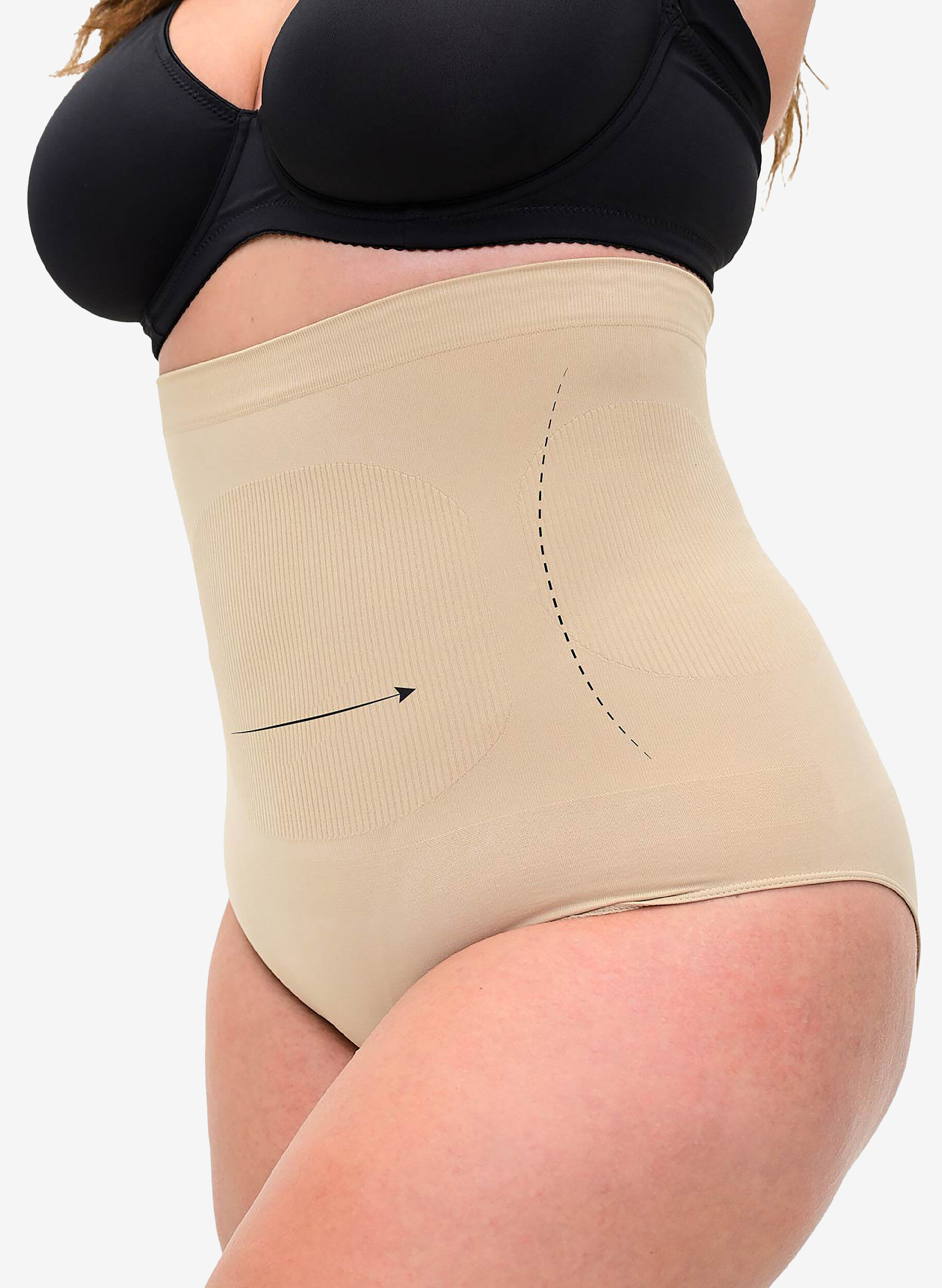 Højtaljet shapewear trusse