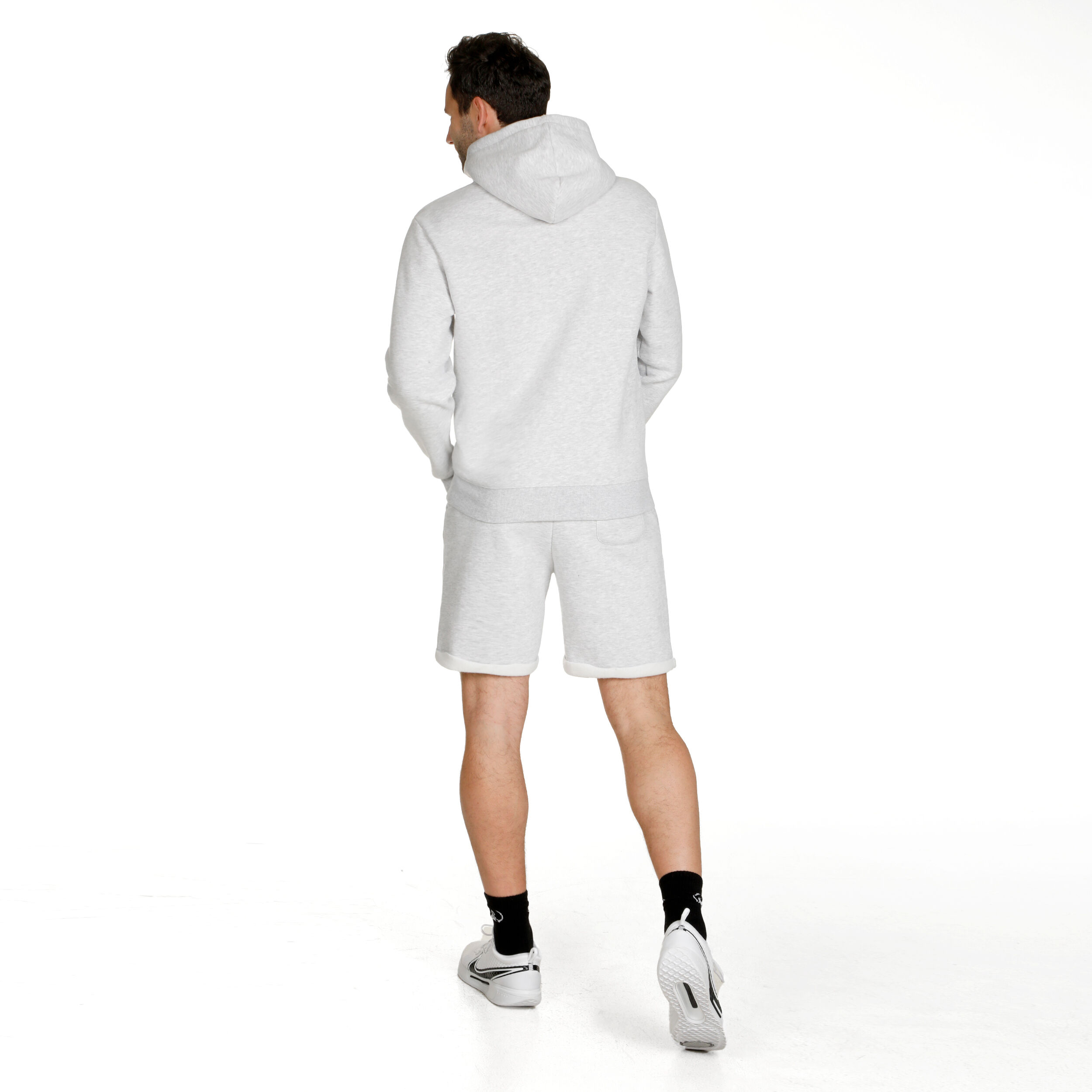 Quiet Please Retro Stripe Block Sweat À Capuche Hommes - Gris Clair , Multicouleur