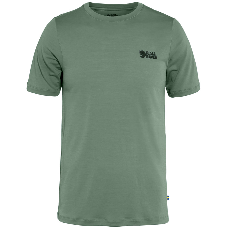 Fjällräven Herren Abisko Wool Logo T-Shirt