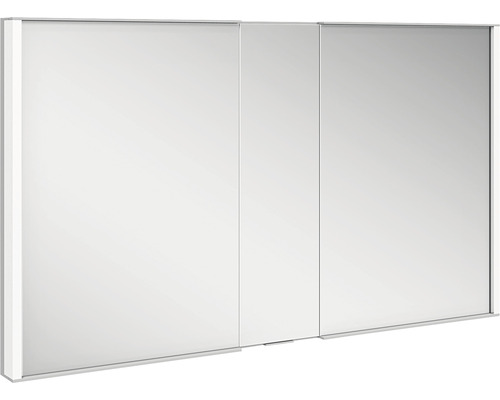 KEUCO Royal Match spiegelkast 120 x 15 x 70 cm zilver 2-deurs LED IP 20 inbouw