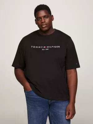 Camiseta de malha slim fit com logo Plus