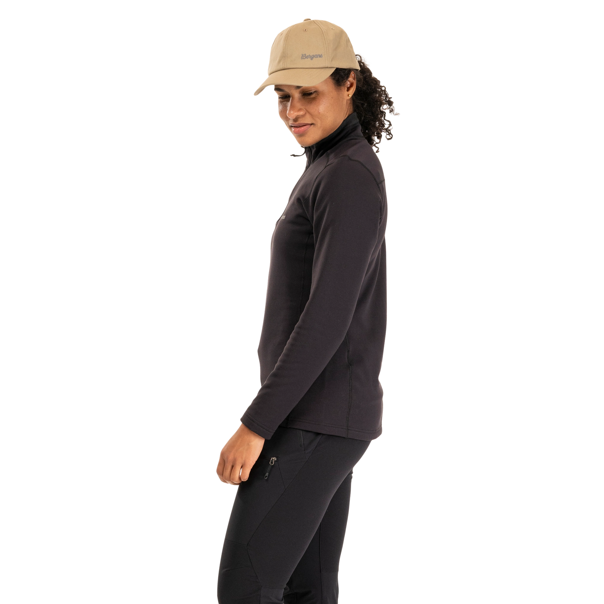 Midtli Midlayer Half Zip Women Black
