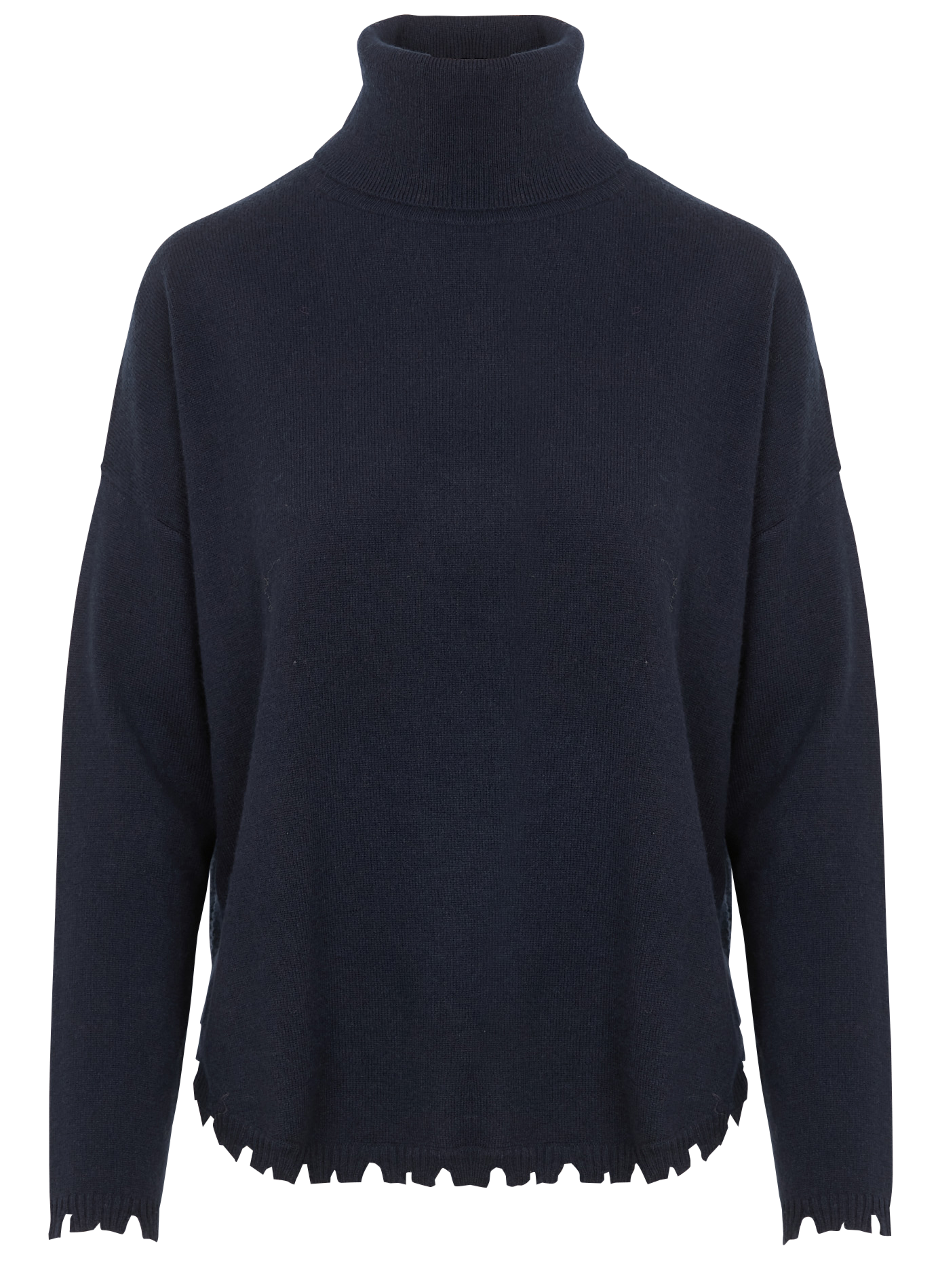MAVIS - Pull ample col roulé en cachemire | Bleu