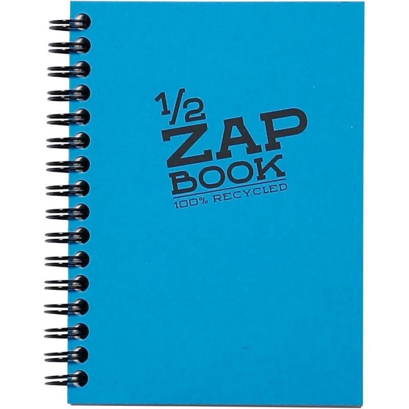 1/2 Zap Book carnet spiralé 80F A6 80g - Aléatoire