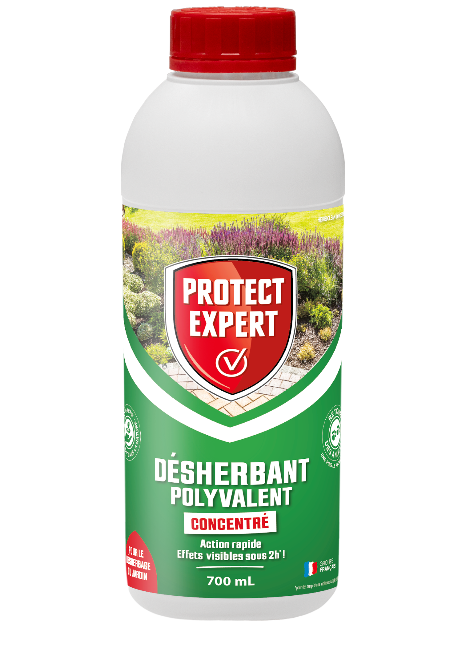 Proherbio700| désherbant polyvalent concentré | 700ml | agit en 2 heur