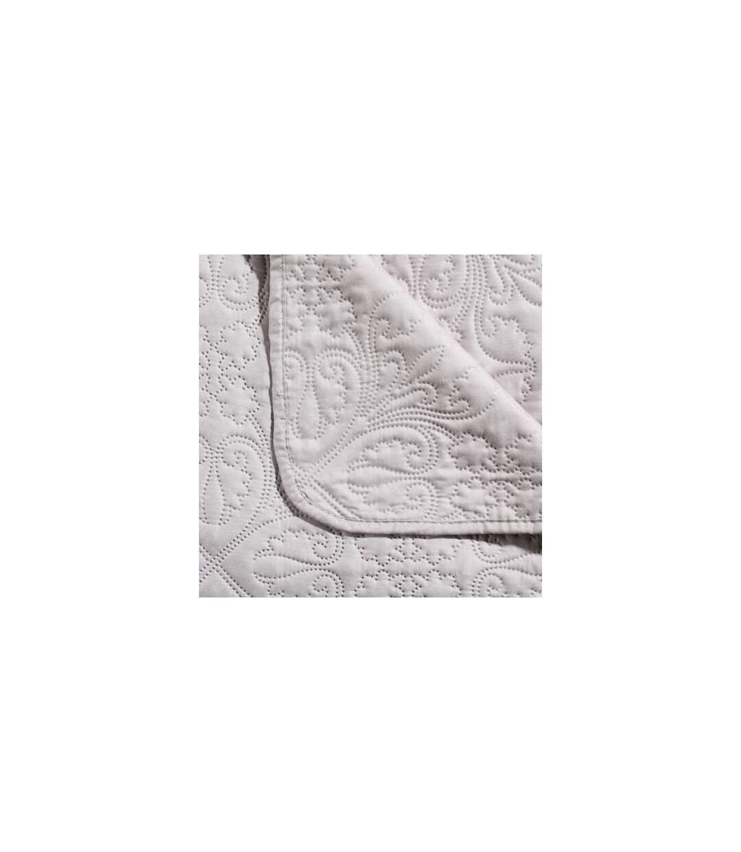 Dessus de lit et 2 taies Arabesque - 260 x 240 cm. - Lin