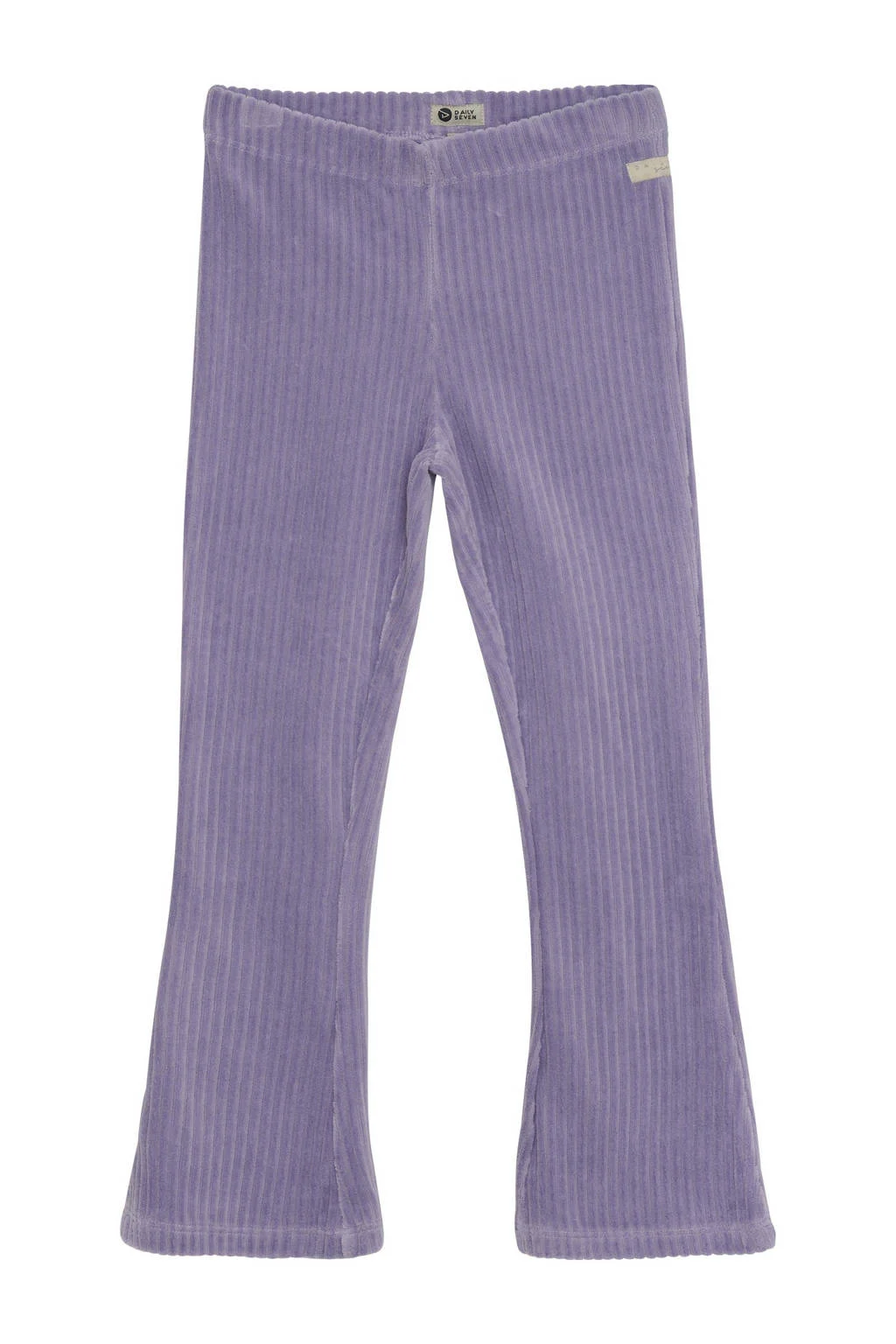 Daily7 fluwelen flared flared broek paars