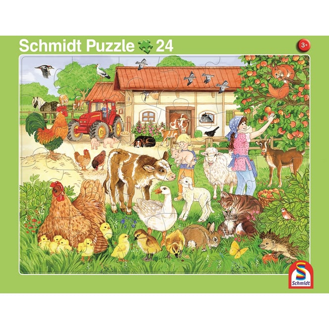 Rahmenpuzzle - Zoo und Bauernhof - 2er Set