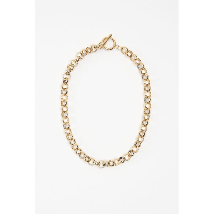 Veritas-Halsketting ringen stainless steel