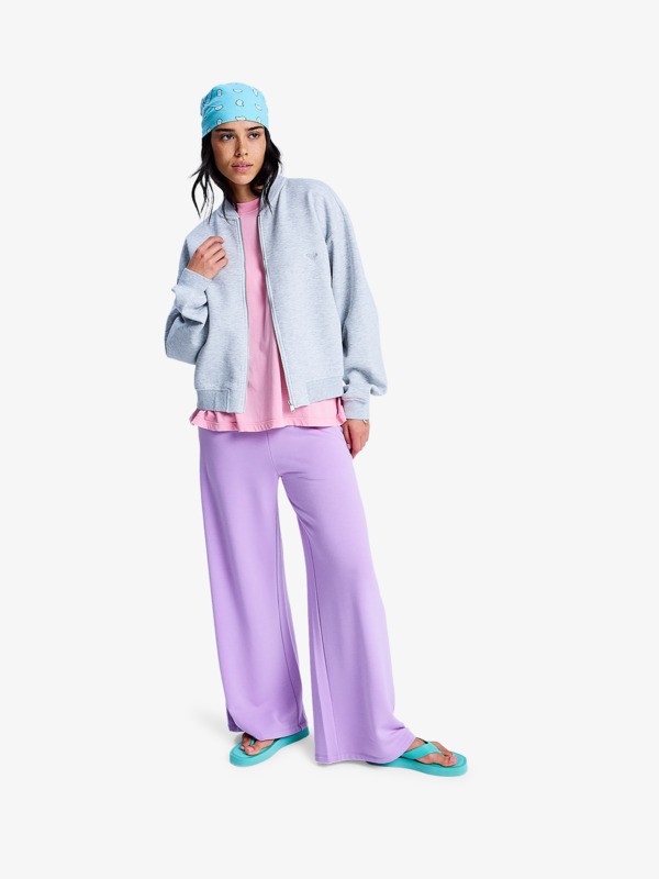 Always Happy Veste bomber sweat-shirt Gris Femme