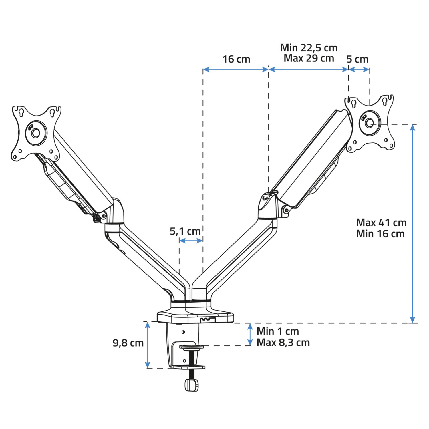 Advance ADV-ARM2 - Support 2 écrans