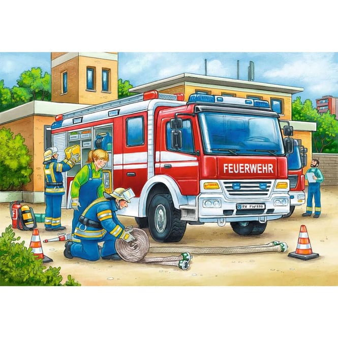 Puzzleset - Polizei und Feuerwehr - 2 x 12 Teile